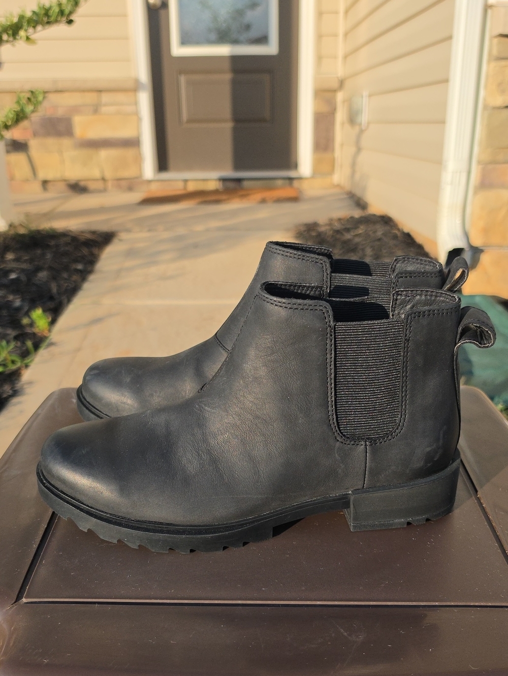 Sorel Womens Size 8.5 Black Chelsea Ankle Boots - Picture 3 of 9